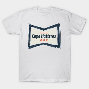 Cape Hatteras, NC Summertime Vacationing Bowtie Sign T-Shirt